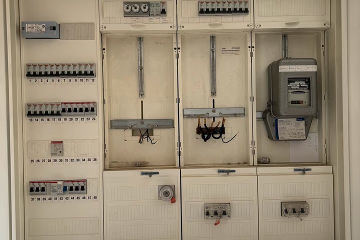 Nachrüstbare Zählerverteilung Diese Bild zeigt eine Zählerverteilung die nachrüstbar ist.